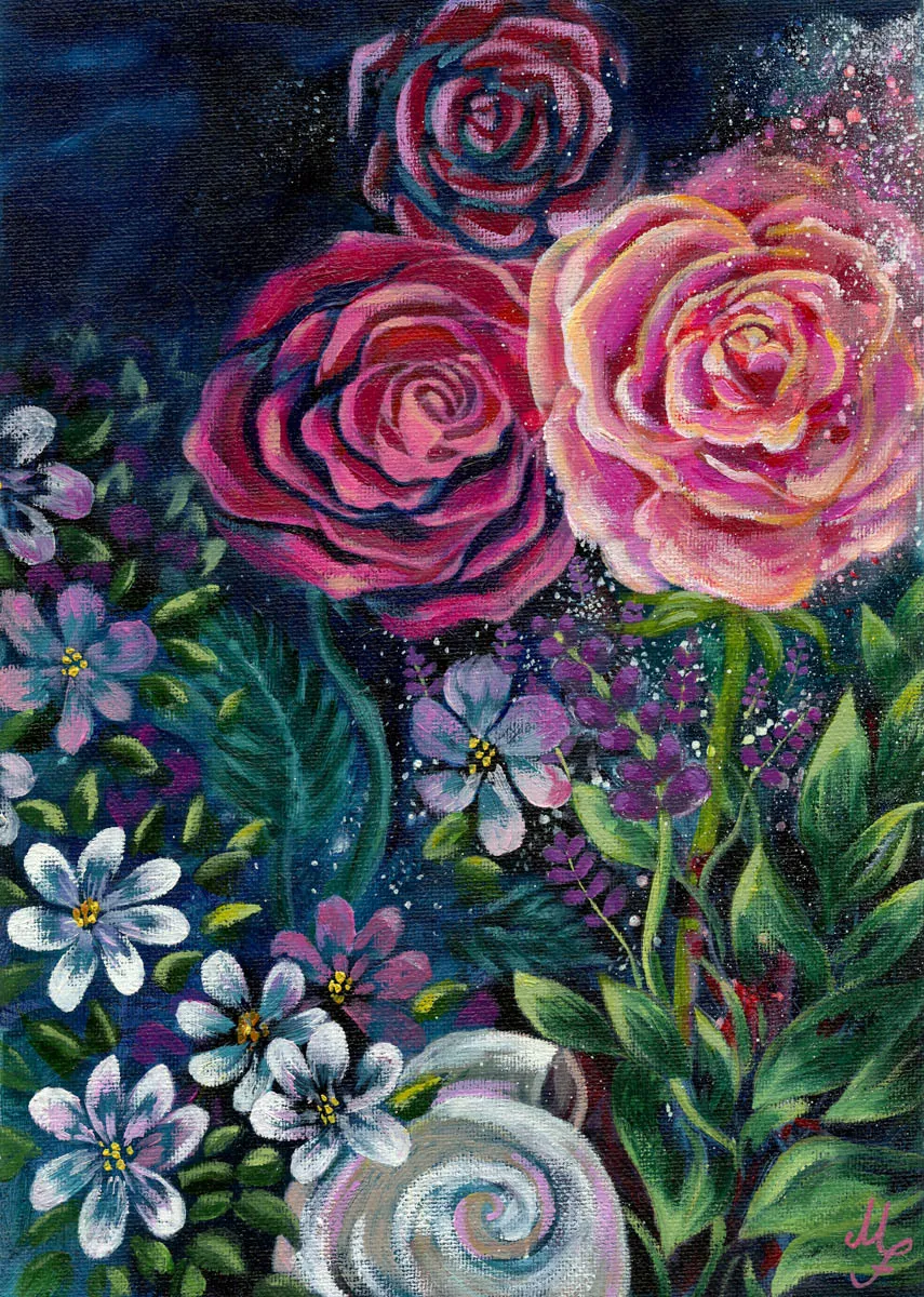 Blumen Mitternachts Traum